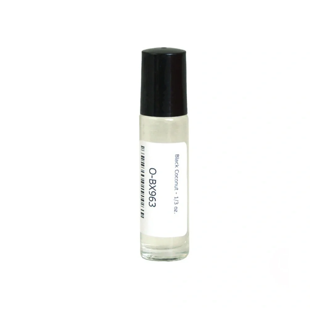 Black Coconut 1/3 Oz Fragrance Oil 1/3 Glass Roll-On Bottle